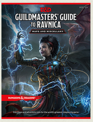 D&D RPG - Guildmaster's Guide to Ravnica Kartor och Diverse - EN