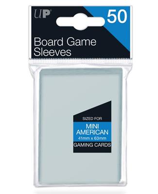 UP - Brädspel Sleeves - American Size 41x63mm (50 Sleeves)