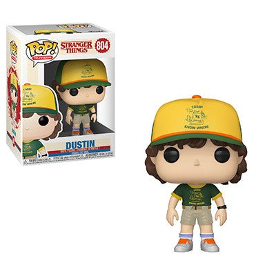 Funko POP Stranger Things - Dustin (At Camp) Vinyl Figur 10cm