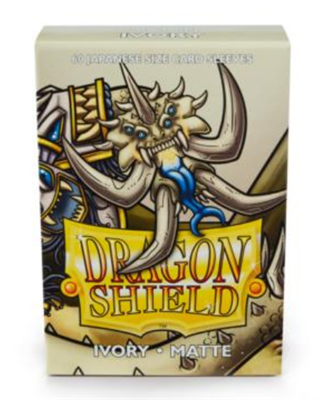 Dragon Shield Small Sleeves - Japansk Matt Ivory (60 Sleeves)