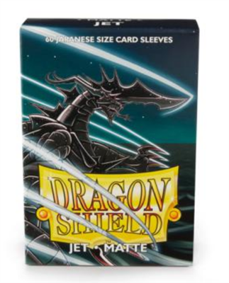 Dragon Shield Small Sleeves - Japanese Matte Jet (60 Sleeves)