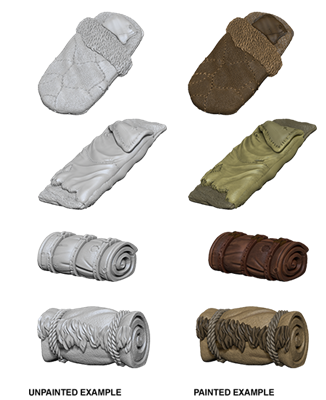 Wizkids Deep Cuts Unpainted Miniatures - Bedrolls