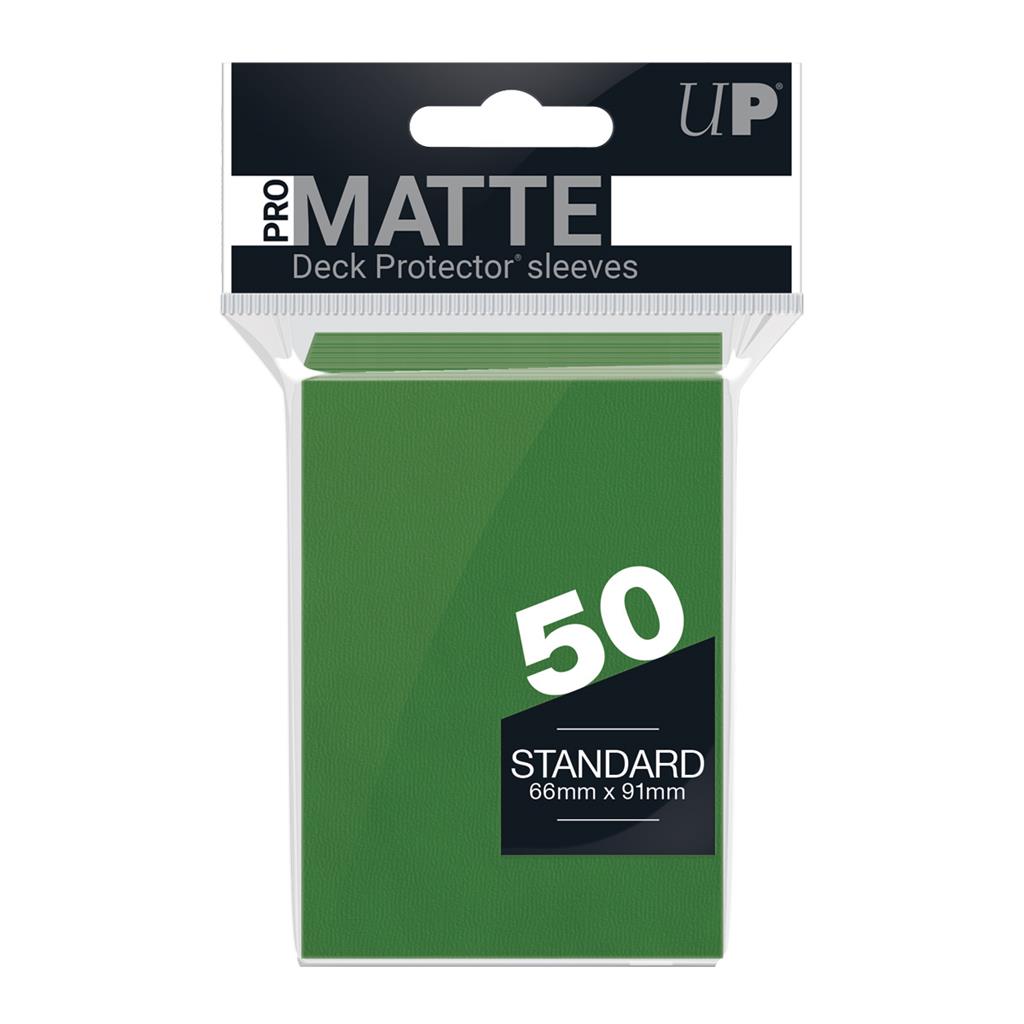 UP - Standard Sleeves - Pro-Matte - Non Glare - Green (50 Sleeves)