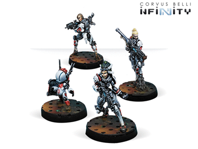 Infinity: Riot Grrls Miniatures Set