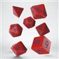 Classic Runic Red & blue Dice Set (7)