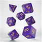 Classic Runic Purple & yellow Dice (7)