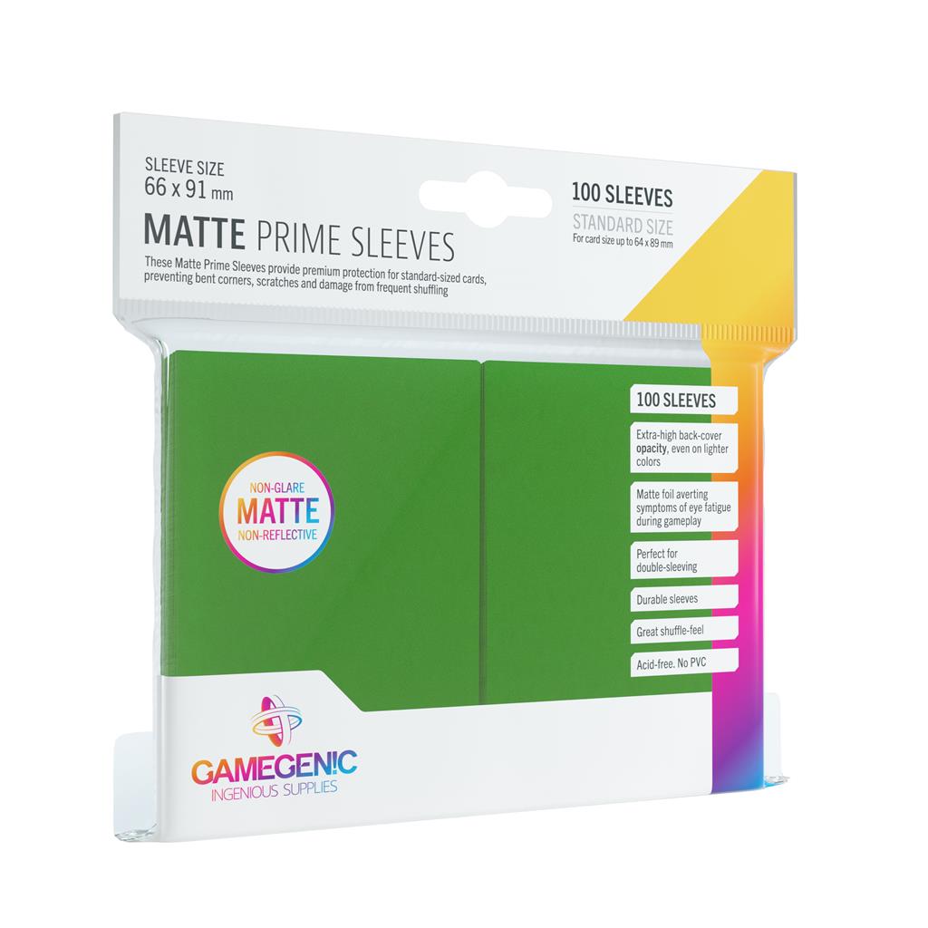 Gamegenic Matte Prime Sleeves Green - 100 Sleeves