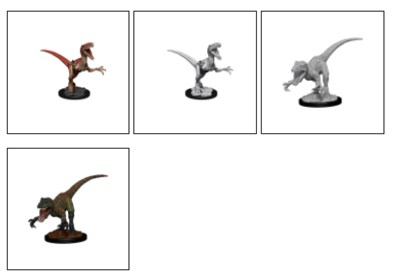 Wizkids Deep Cuts Unpainted Miniatures - Raptors