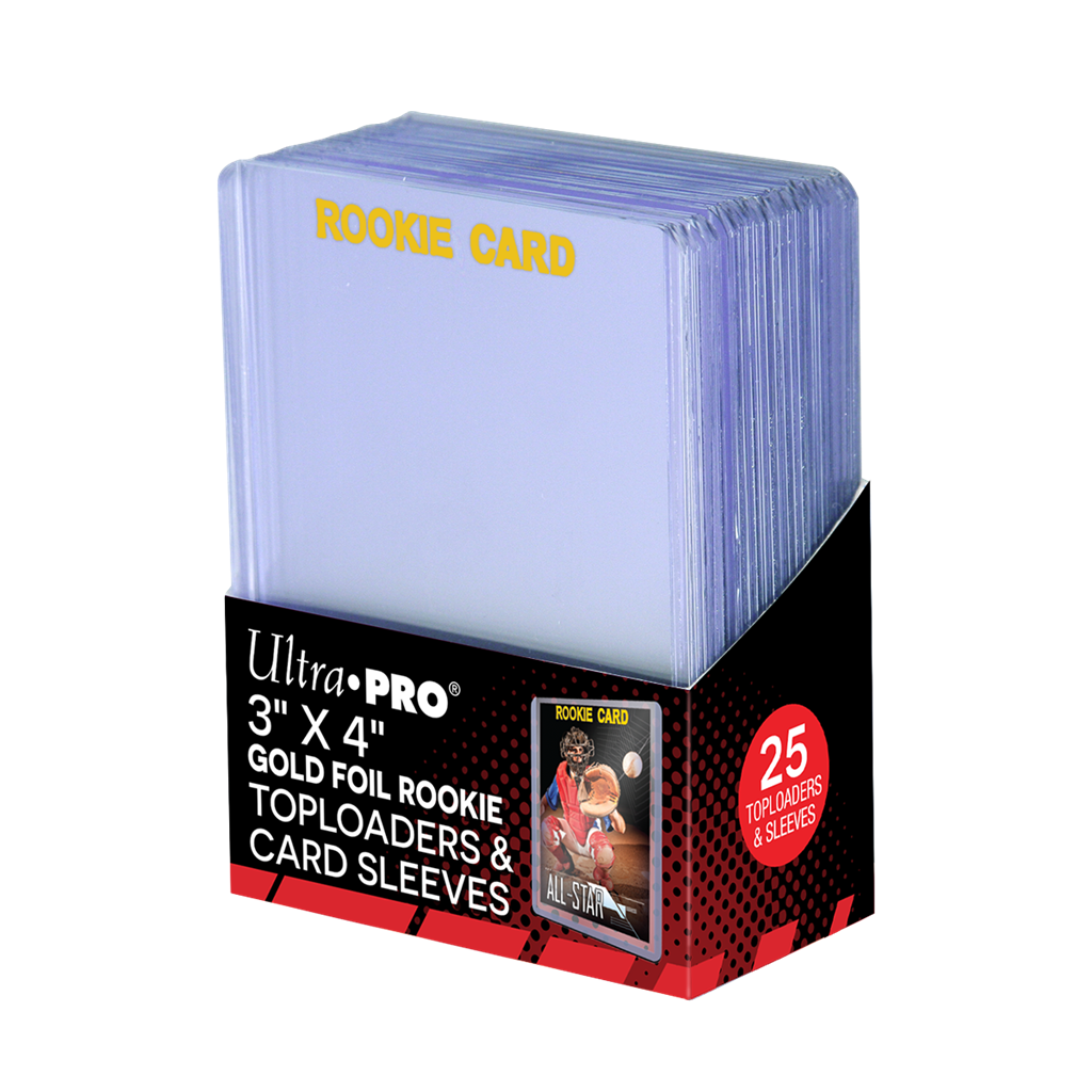 UP - 3" X 4" Rookie 35PT Toploader with Card Sleeves 25ct