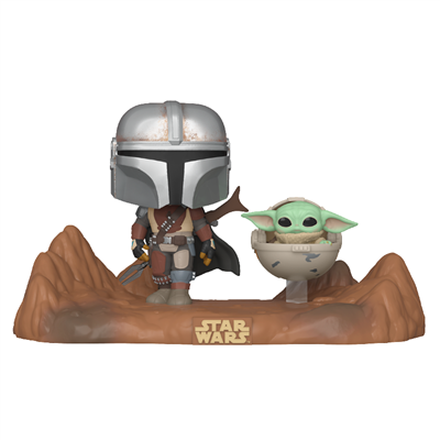 Funko POP Moment: Mandalorian - Mandalorian & Child Figurs