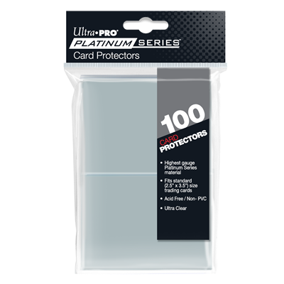 UP - 2-1/2" X 3-1/2" Platinum Series Card Protectors (100 Sleeves)