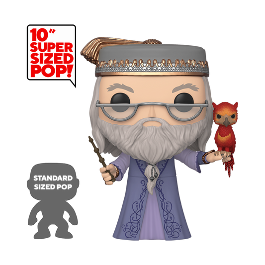 Funko POP Harry Potter - 10" Dumbledore w/Fawkes Vinyl Figur