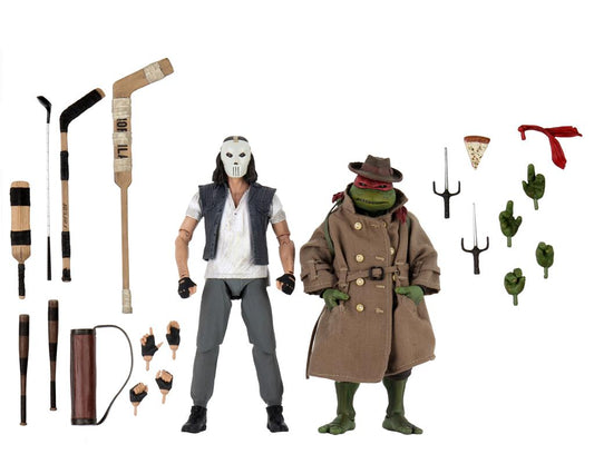 Teenage Mutant Ninja Turtles – Casey Jones & Raphael in Disguise 2 pack Actionfigurer 18cm