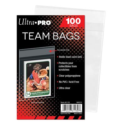 UP - Team Bags - Resealable Sleeves (100 Bags)