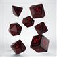 Runic Black & red Dice Set (7)