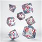 Classic RPG Translucent & blue-red Dice Set (7)