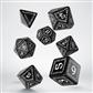 Runic Black & white Dice Set (7)