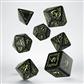 Elvish Black & glow-in-the-dark Dice Set (7)