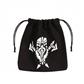 Dwarven Black & white Dice Bag