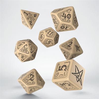 Call of Cthulhu Beige & Black Dice Set (7)