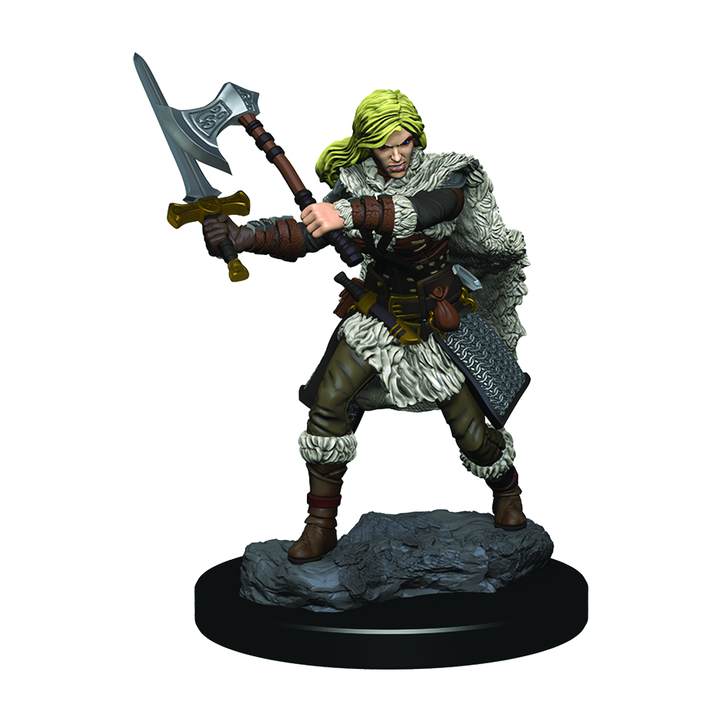 D&D Icons of the Realms Premium Figur: Mänsklig Kvinnlig Barbar