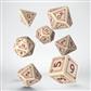 RuneQuest Beige & burgundy Dice Set (7)