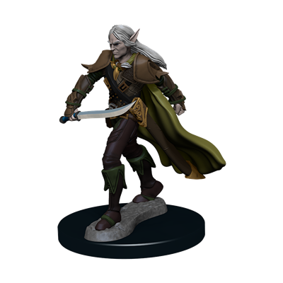 Pathfinder Battles: Premium Painted Figur - Elf Fighter Male - EN