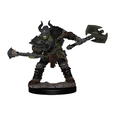 Pathfinder Battles: Premium Painted Figur - Half-Orc Barbarian Male - EN