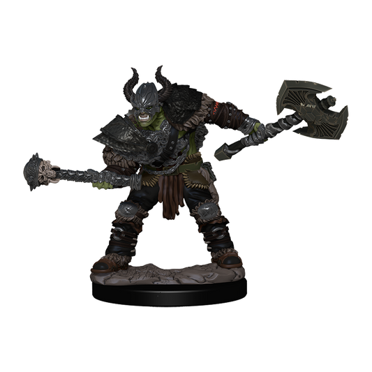 Pathfinder Battles: Premium Painted Figur - Half-Orc Barbarian Male - EN