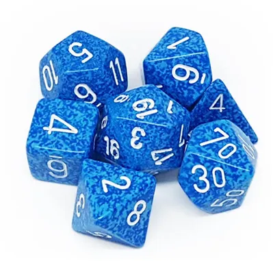 Chessex Speckled Polyhedral 7-Die Set - Water