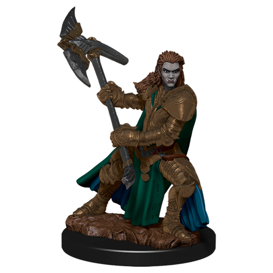 D&D Icons of the Realms: Premium Painted Figur - Half-Orc Fighter Female