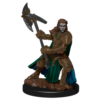 D&D Icons of the Realms: Premium Painted Figur - Half-Orc Fighter Female