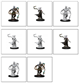 Magic the gathering Unpainted Miniatures: Stoneforge Mystic & Kor Hookmaster (Fighter