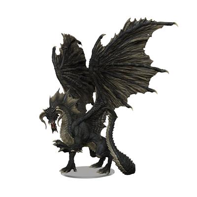 D&D Icons of the Realms: Adult Black Dragon Premium Figur