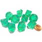 Chessex Borealis Light Green/gold Luminary Set of Ten d10s