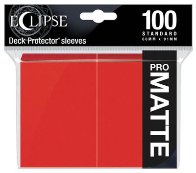 UP - Eclipse Matte Standard Sleeves: Apple Red (100 Sleeves)