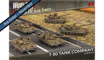 World War III Team Yankee - T-80 Tank Company (x5 Plastiktankar)