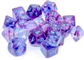 Chessex Tens d10 Set - Nebula TM Nocturnal/Blue Luminary