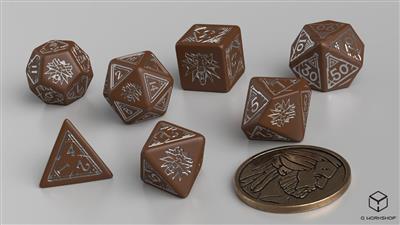 The Witcher Dice Set Geralt - The Roach's companion