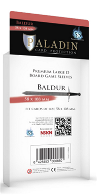 Paladin Sleeves - Baldur Premium Large D 58x108mm (55 Sleeves)