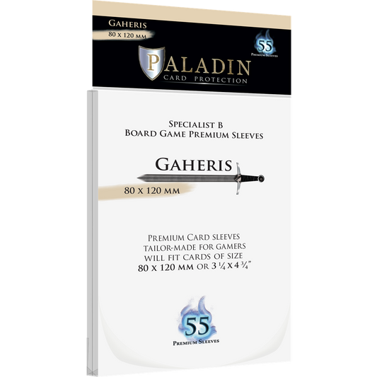 Paladin Sleeves - Gaheris Premium Specialist B 80x120mm (55 Sleeves)