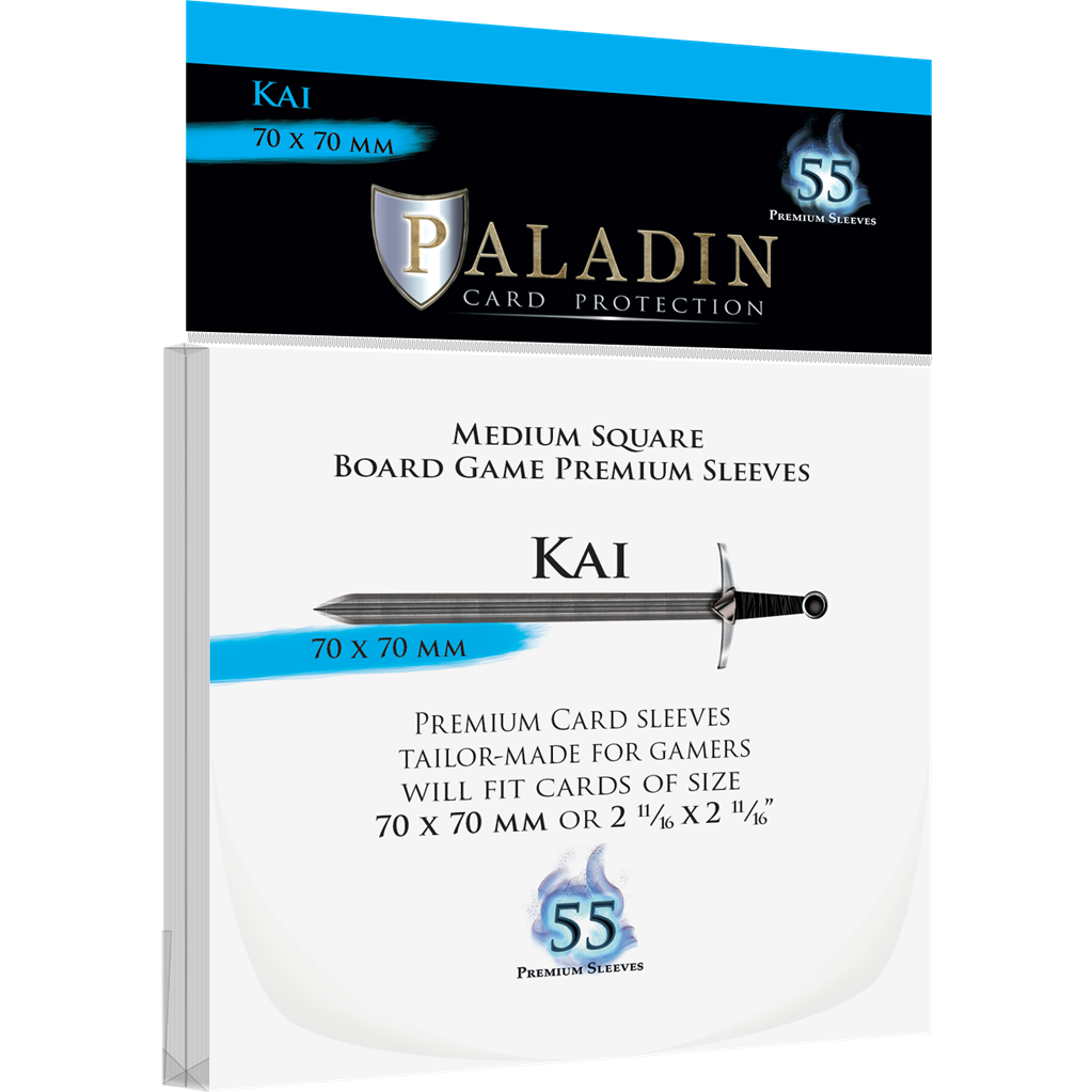 Paladin Sleeves - Kai Premium Square 70x70mm (55 Sleeves)