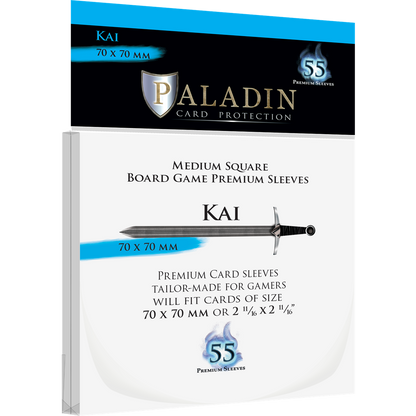 Paladin Sleeves - Kai Premium Square 70x70mm (55 Sleeves)