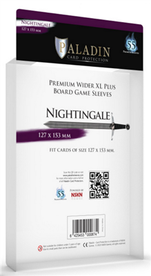 Paladin Sleeves - Nightingale Premium Wider XL PLUS 127x153mm (55 Sleeves)