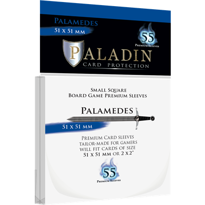 Paladin Sleeves - Palamedes Premium Small Square 51x51mm (55 Sleeves)