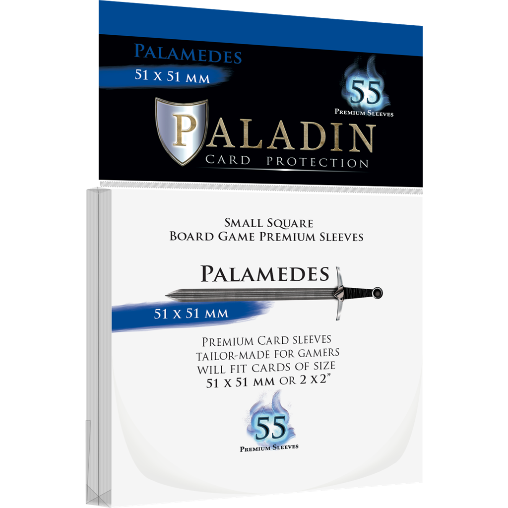 Paladin Sleeves - Palamedes Premium Small Square 51x51mm (55 Sleeves)