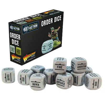 Bolt Action - Orders Dice - Grey (12)