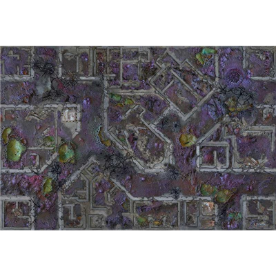 Kraken Wargames Gaming Mat - Corrupted Warzone City 6x4 2.0