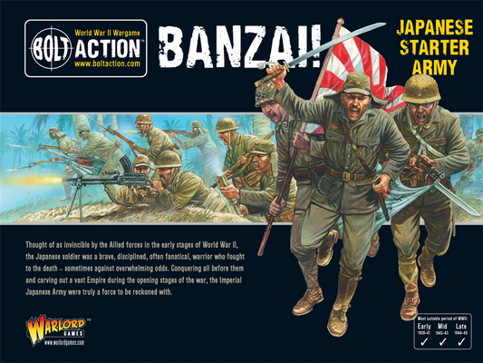 Banzai! Japansk Startarmé för Bolt Action