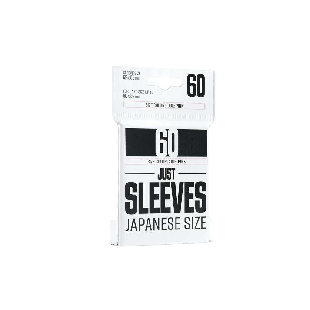 Just Sleeves - Japansk Storlek Svart (60 Sleeves)